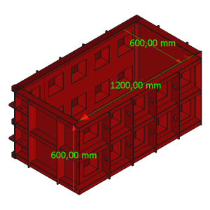 Moule rectangle 120x60x60